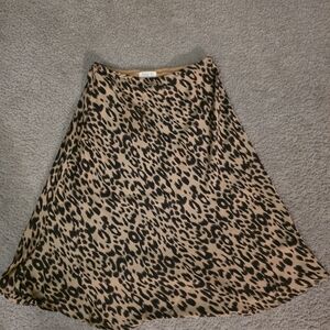 Sienna Sky A-Line Skirt in Leopard Print